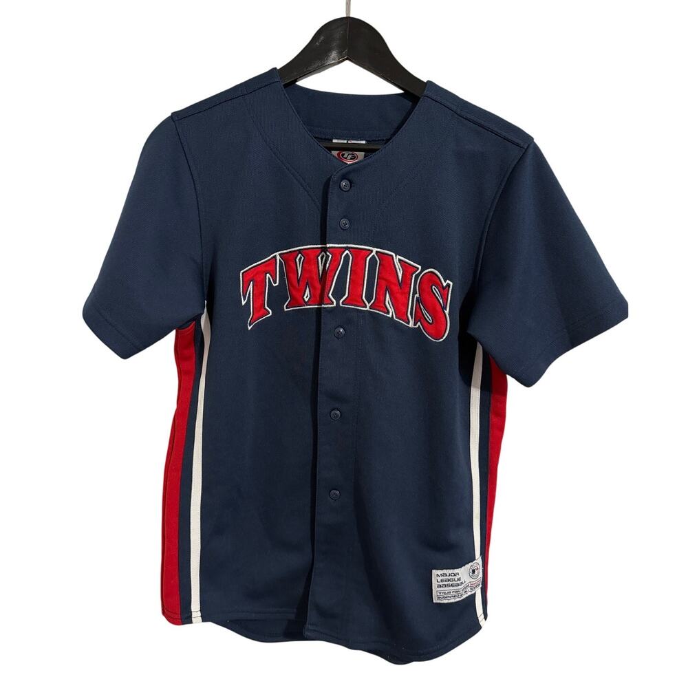 Throwback Joe Mauer Minnesota Twins Kids Baseball Jersey Sz L